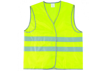 Сигнальный жилет СИБРТЕХ желтый флуоресцентный, размер XL 89515