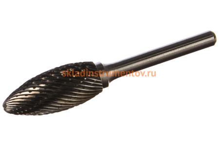 Борфреза твердосплавная тип H форма пламени (16х36 мм; хвостовик 6 мм) MESSER H1636M06