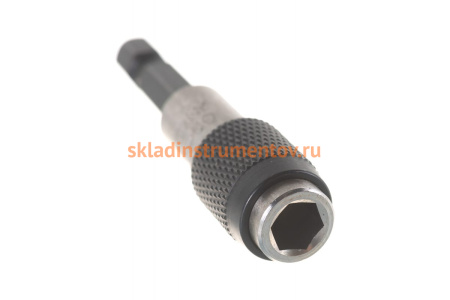 Держатель вставок бит 1/4", фиксатор, для шуруповерта KING TONY 752-60