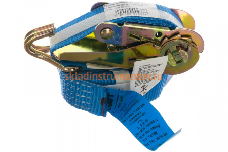 Стяжной ремень для крепления груза 3м, 0,4/0,8тн РОМЕК 25.04.1.0 2000000002378