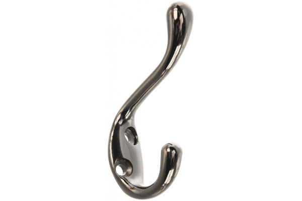 Мебельный крючок JET 586 двухрожковый, алюминий, черный никель CQ586A.002NP99
