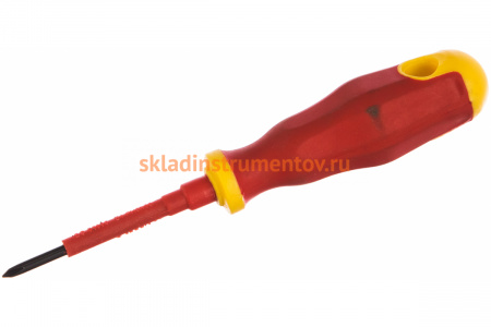 Диэлектрическая отвертка STAYER до 1000 Вт PH0x60 мм 25142-0-06