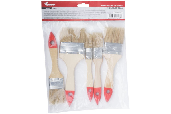 Набор кистей КУРС 5шт. 00915