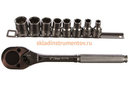 Комплект 6-гранных головок с трещоткой на 1/2" Hans 46139