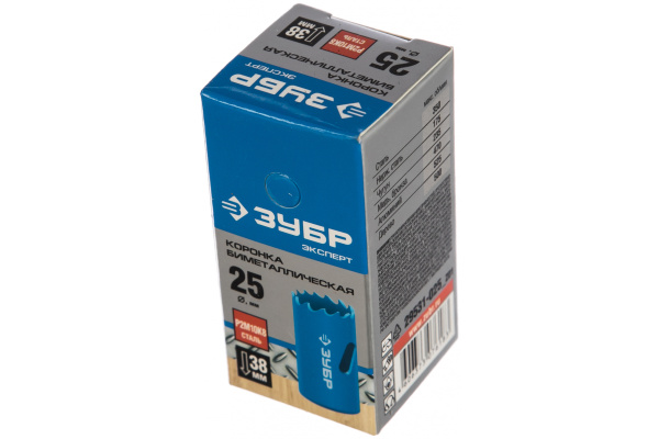 Коронка "ЭКСПЕРТ" биметаллическая (25 мм) Зубр 29531-025_z01