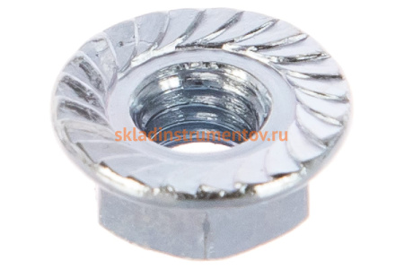 Гайка с фланцем ЗУБР DIN 6923, M6, 5 кг, (примерно 1600 шт.) кл. пр. 8, оцинкованная 303630-06