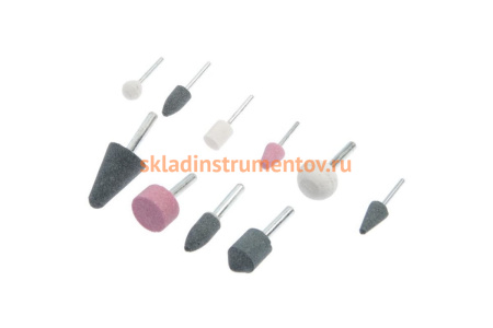 Абразивные минишарошки-насадки для гравера и дрели (10 предметов) STAYER 2989-H10 