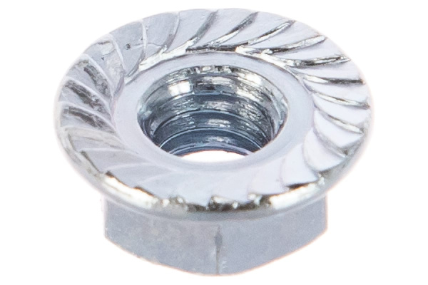 Гайка с фланцем ЗУБР DIN 6923, M6, 5 кг, (примерно 1600 шт.) кл. пр. 8, оцинкованная 303630-06