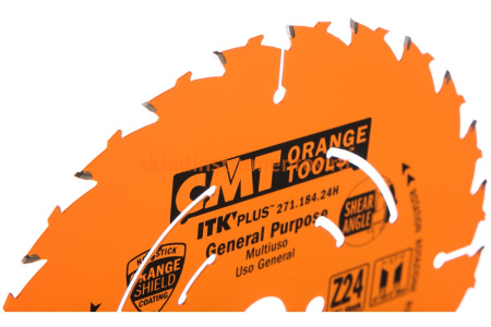 Диск пильный по дереву (184х20/16/15,87х1,7/1,1 мм; Z24) CMT 271.184.24H