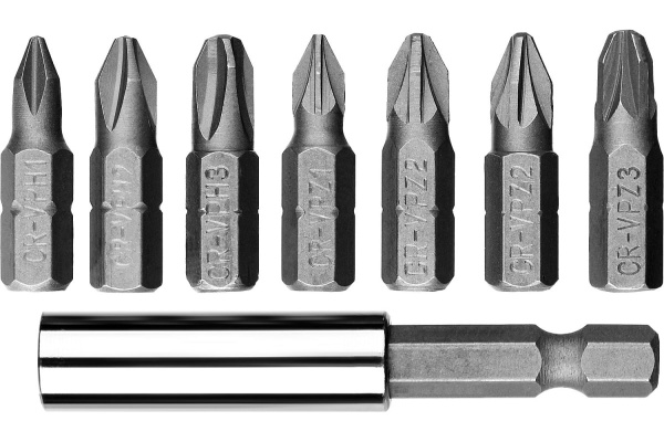 Набор биты МХ-8 CR-V ЗУБР 26089-H8