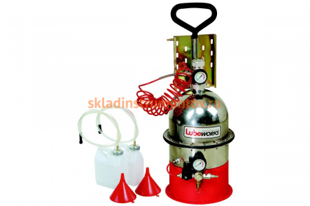 Установка по замене и прокачке тормозной жидкости и сцепления, с набором адаптеров Lubeworks 1788001