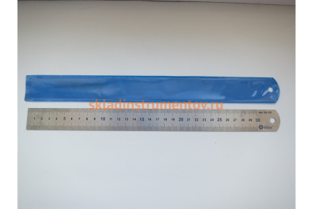 Линейка 300х28х0.7 мм, нерж.сталь КОБАЛЬТ 243-370