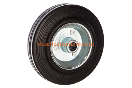 Колесо (125 мм; г/п 100 кг; резина/металл; игольчатый подшипник) ЗУБР 30936-125
