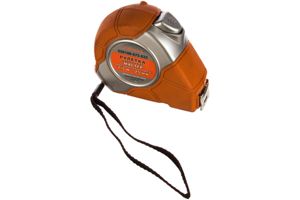 Рулетка МАСТЕР карманная 7,5 м x 25 мм обрезиненный корпус SANTOOL 050108-075-025