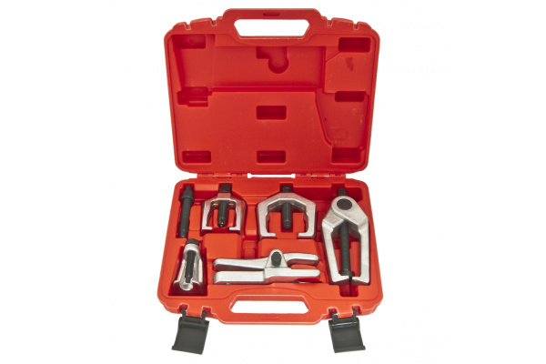 Набор съемников шаровых опор и наконечников рулевых тяг в кейсе ЭВРИКА 6 предметов ER-86851