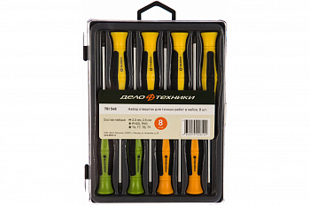 Набор отверток для точных работ в кейсе 8 штук Дело Техники 781548