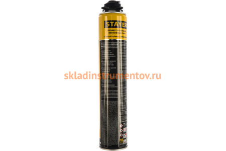 Монтажная пена STAYER PRO 750 мл, пистолетная, всесезонная 41135