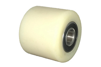 Колесо нейлон б/г без кронштейна малое для рохли (80х70 мм) MFK-TORG 104080-70-Flat-Nylon