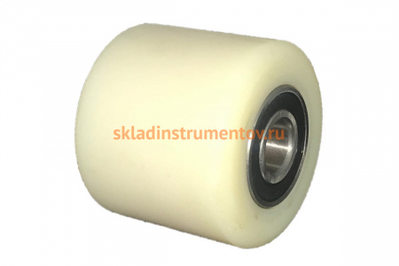 Колесо нейлон б/г без кронштейна малое для рохли (80х70 мм) MFK-TORG 104080-70-Flat-Nylon