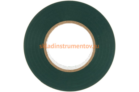 Изолента ПВХ HAUPA цвет зеленый, шир.19 мм, длина 20 м, d 74 мм 263856