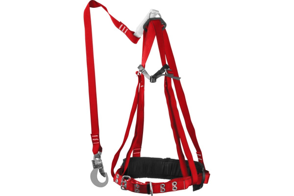 Лямочный пояс Зубр Урал, ленточный строп с амортизатором, 11583