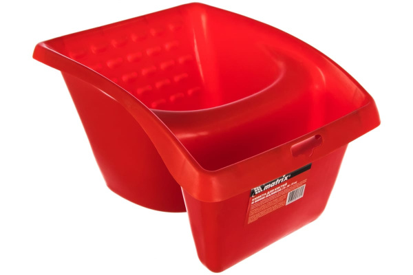 Кювета для кистей и мини-валиков, ударопрочный пластик, 1.2л, 220х180х120мм MATRIX 81450