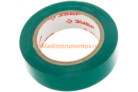 Изолента "МАСТЕР" зеленая, ПВХ (10 м х 15 мм; 6000 В) ЗУБР 1233-4_z01