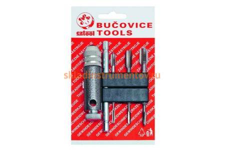 Набор метчиков-бит Bucovice Tools BIT4 M3-M10, HSS, с цанговым воротком 948410