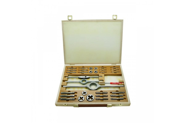 Резьбонарезной набор Bucovice Tools M1-D, М3-М12, в деревянном кейсе 310128