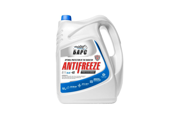 Антифриз БАРС PROFESSIONAL синий, G11, 10 кг TNNBARS00032