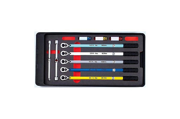 Набор калиброванных динамометрических ключей, головок с защитным покрытием и крестовой ключ FORCE 64707