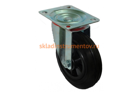 Колесо для мусорных контейнеров поворотное усиленное SC63 160 мм MFK-TORG 4001160-KU