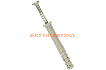 Дюбель-гвоздь полипропиленовый с потайным бортиком 60 шт. (8х60 мм; ТФ5) Зубр 4-301345-08-060