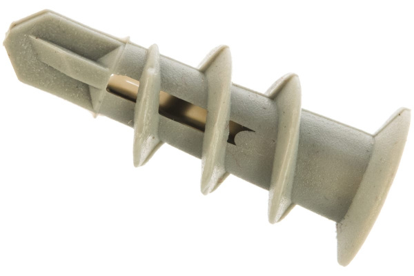 Нейлоновый дюбель Зубр МАСТЕР тип Дрива со сверлом, для гипсокартона, 33 мм, 100 шт 4-301265