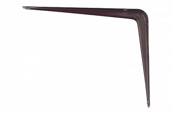 Угловой кронштейн с ребром СИБРТЕХ 75х100 мм коричневый 94021