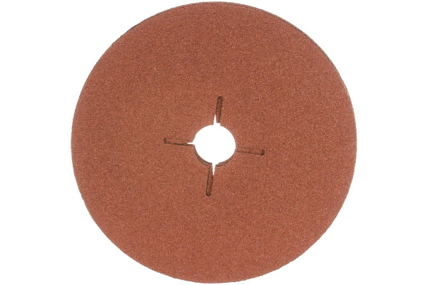 Круг шлифовальный ПРОФИ фибровый (5 шт; 150х22 мм; P80) для УШМ Зубр 35585-150-080