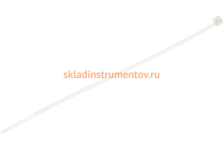 Хомуты СИБРТЕХ 180x3,6 мм, пластмассовые, белые, 100 шт 45525