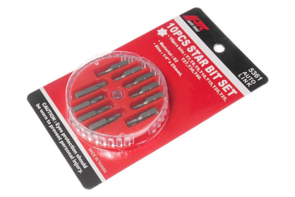 Набор вставок в боксе 1/4 DR торкс T7-T40 10шт JTC 5361