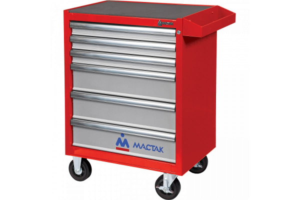 Инструментальная тележка МАСТАК серии ОПТИМА, 6 полок, красная 521-06581MR