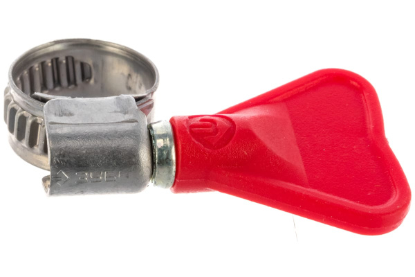 Хомуты Зубр ЭКСПЕРТ Бабочка из нержавеющей стали с накатной лентой НЛ-9, 8-14 мм, 200 шт 37835-08-14-200