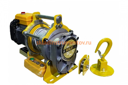 Электрическая лебедка OCALIFT TSA 300 380в г/п 300/600кг, 1,5кВт, 60м TSA30060m380v