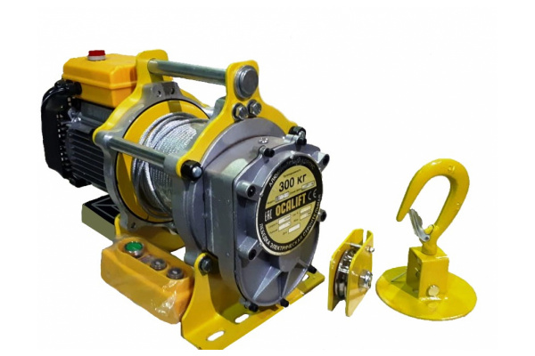 Электрическая лебедка OCALIFT TSA 300 380в г/п 300/600кг, 1,5кВт, 60м TSA30060m380v