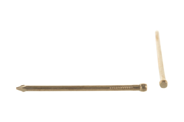 Финишные гвозди Зубр ПРОФИ с латунным покрытием, 1,4х30мм, 50шт 305336-14-30