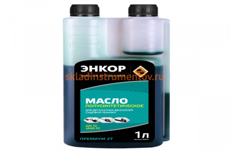 Масло полусинтетическое (1 л) для 2-х тактных двигателей API ТС Энкор 85947