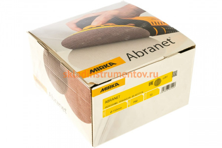 Круг шлифовальный на сетчатой основе ABRANET (50 шт; 150 мм; Р80) MIRKA 5424105080