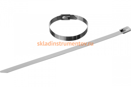 Нержавеющие кабельные стяжки Зубр КС-Н, 4.6 х 200 мм, 50 шт, 30971-46-200