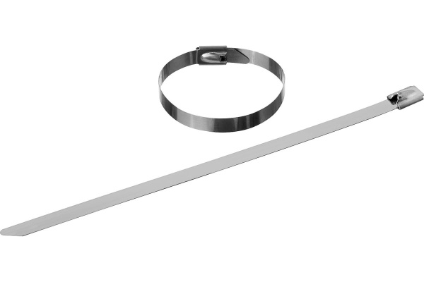 Нержавеющие кабельные стяжки Зубр КС-Н, 7.9 х 400 мм, 25 шт, 30971-79-400