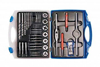 Резьбонарезной набор Bucovice Tools M 3, 39 предметов, М3-М12, в кейсе 330120