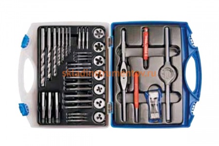 Резьбонарезной набор Bucovice Tools M 3, 39 предметов, М3-М12, в кейсе 330120
