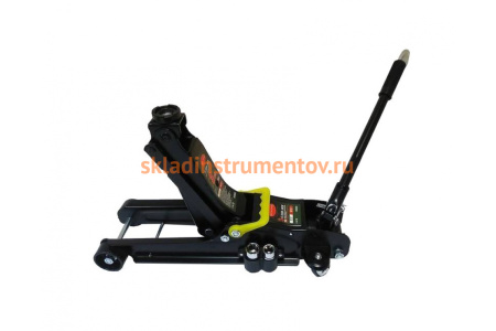 Гидравлический подкатной низкопрофильный домкрат с воротком ROCKFORCE 3 т RF-825021C